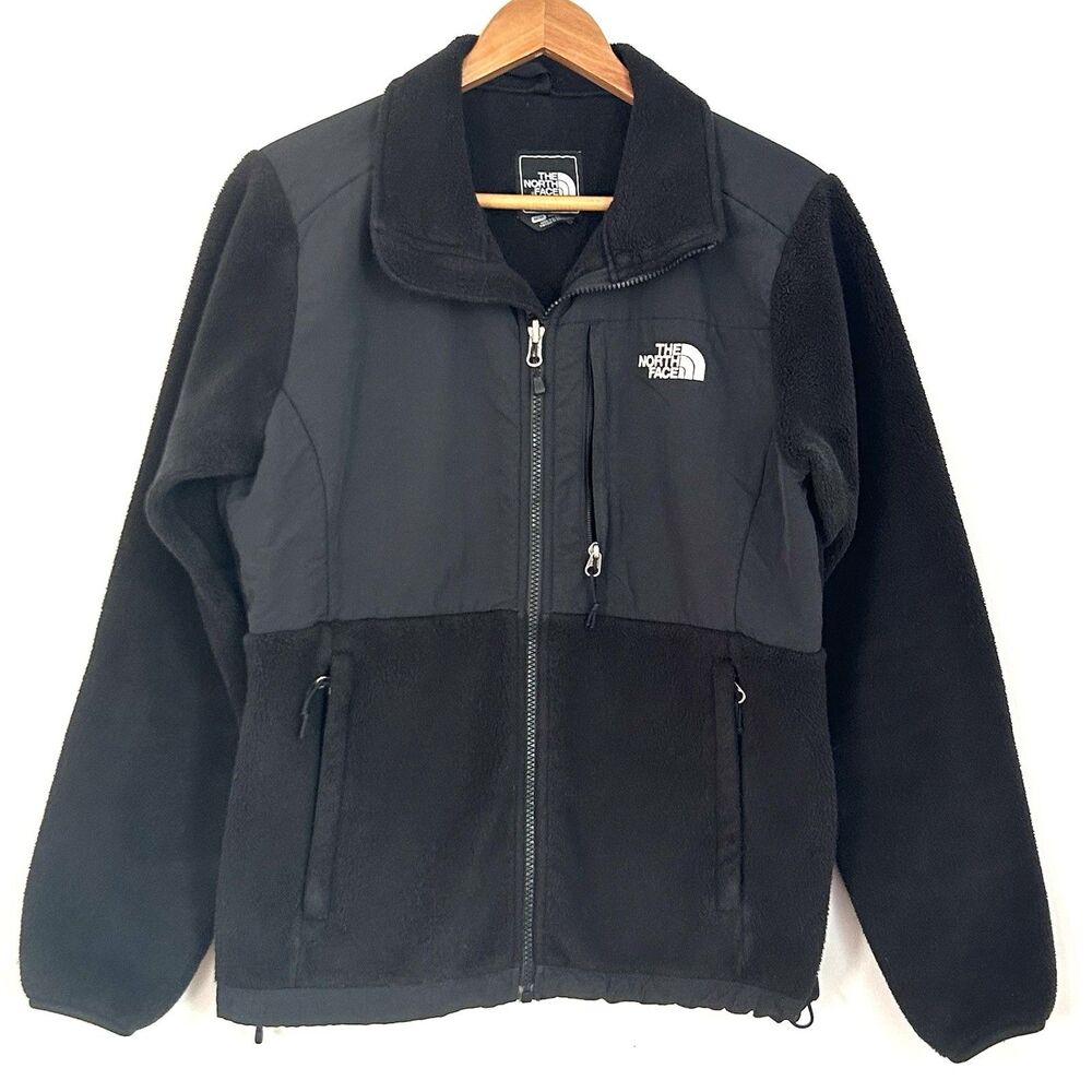 The North Face Denali Fleece Jacket Black Polartec Full Zip Women M